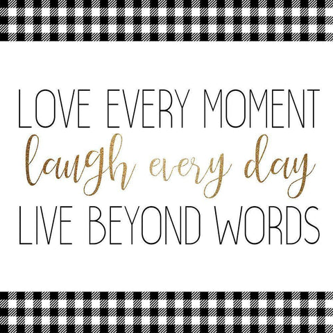 Little Moments 4 Black Modern Wood Framed Art Print by Allen, Kimberly