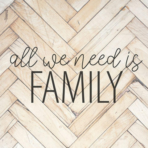 All We Need Black Ornate Wood Framed Art Print with Double Matting by Allen, Kimberly