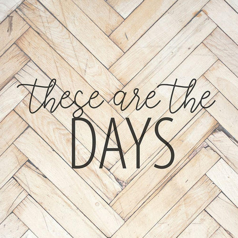 These are the Days White Modern Wood Framed Art Print with Double Matting by Allen, Kimberly