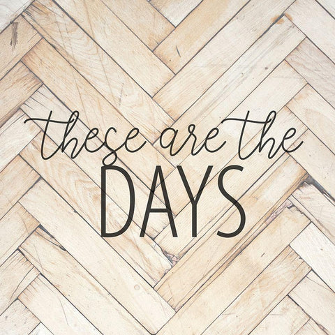 These are the Days Black Modern Wood Framed Art Print by Allen, Kimberly