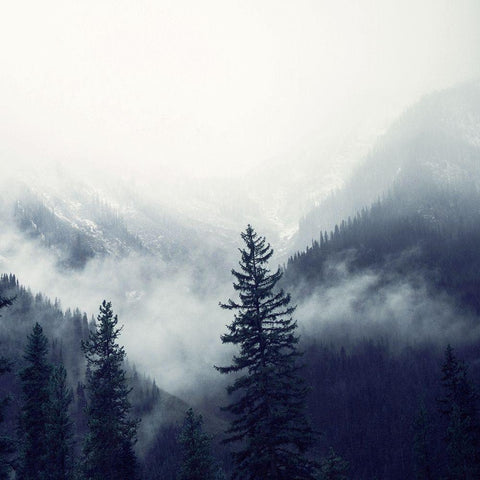 Mountain Heights 2 White Modern Wood Framed Art Print by Allen, Kimberly