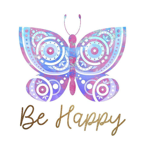 Be Butterflies 2 Black Modern Wood Framed Art Print by Allen, Kimberly