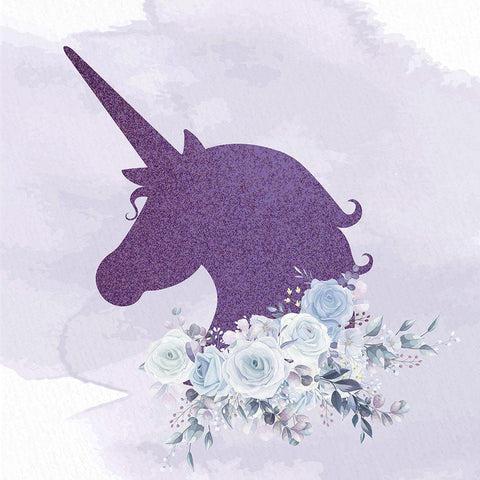 Magical Unicorn 5 Gold Ornate Wood Framed Art Print with Double Matting by Allen, Kimberly