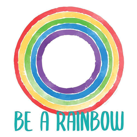 Rainbow Brave 2 Black Modern Wood Framed Art Print by Allen, Kimberly
