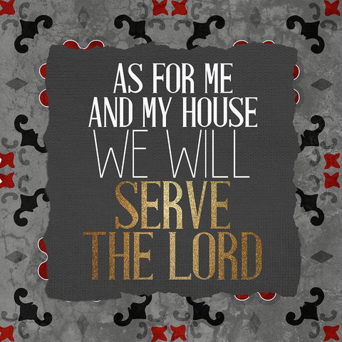 Serve 1 V2 Black Ornate Wood Framed Art Print with Double Matting by Allen, Kimberly