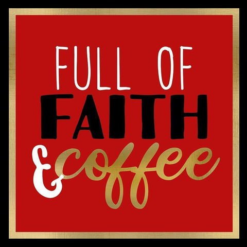 Coffee Lipstick 2 White Modern Wood Framed Art Print by Allen, Kimberly