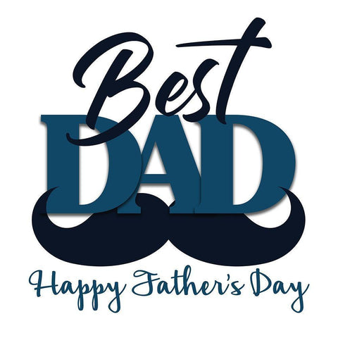 Best Dad Black Modern Wood Framed Art Print by Allen, Kimberly