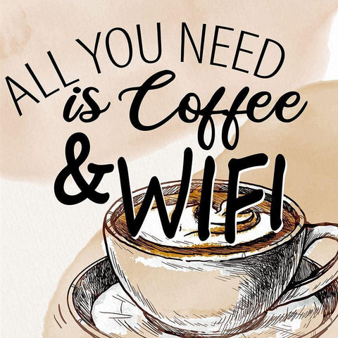 All You Need 1 White Modern Wood Framed Art Print by Allen, Kimberly