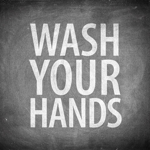 Bathroom Chalkboard 3 Black Ornate Wood Framed Art Print with Double Matting by Allen, Kimberly