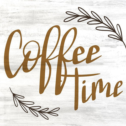 Coffee Time 2 Black Modern Wood Framed Art Print by Allen, Kimberly