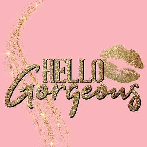 Love Glitter 1 White Modern Wood Framed Art Print with Double Matting by Allen, Kimberly