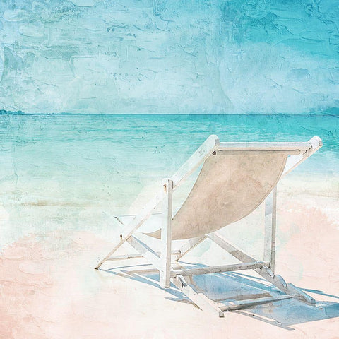 At the Shore White Modern Wood Framed Art Print by Allen, Kimberly