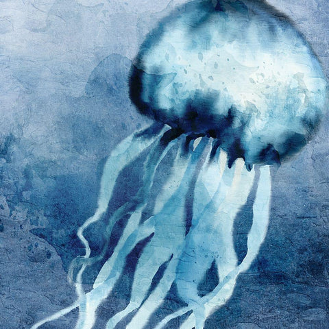 Deep Sea 2 White Modern Wood Framed Art Print with Double Matting by Allen, Kimberly