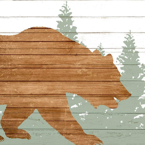 Woods 4 White Modern Wood Framed Art Print by Allen, Kimberly