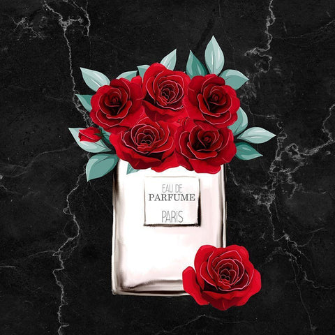 Red Rose Heels 2 White Modern Wood Framed Art Print with Double Matting by Allen, Kimberly