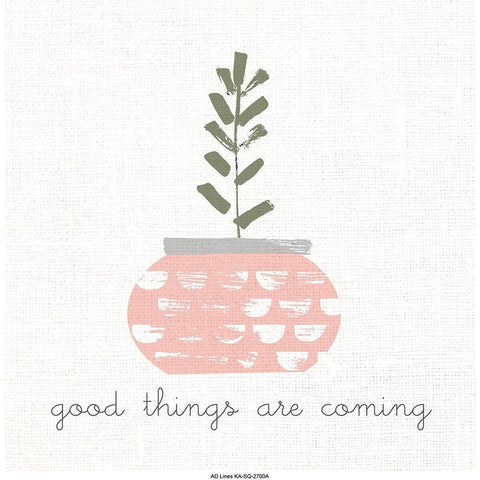 Good Things 1 White Modern Wood Framed Art Print by Allen, Kimberly