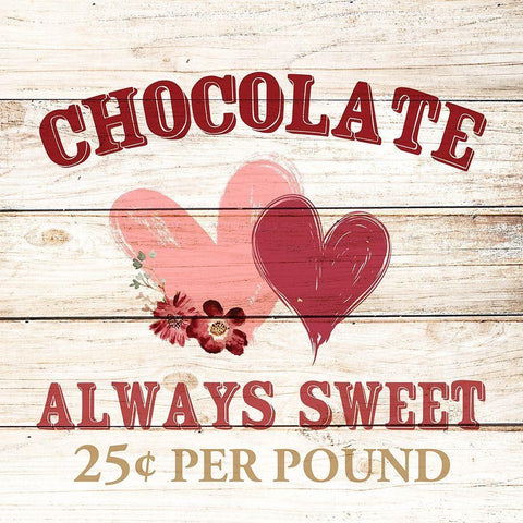 Always Sweet White Modern Wood Framed Art Print with Double Matting by Allen, Kimberly