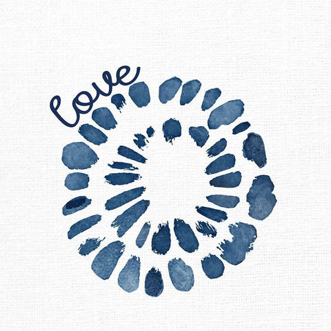 Love Spot Black Modern Wood Framed Art Print with Double Matting by Allen, Kimberly