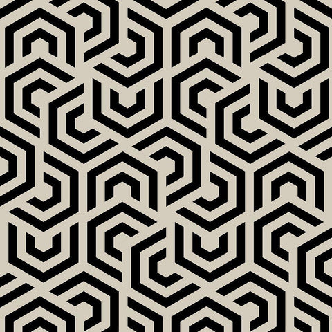 Hypnotic 2 Black Modern Wood Framed Art Print by Allen, Kimberly