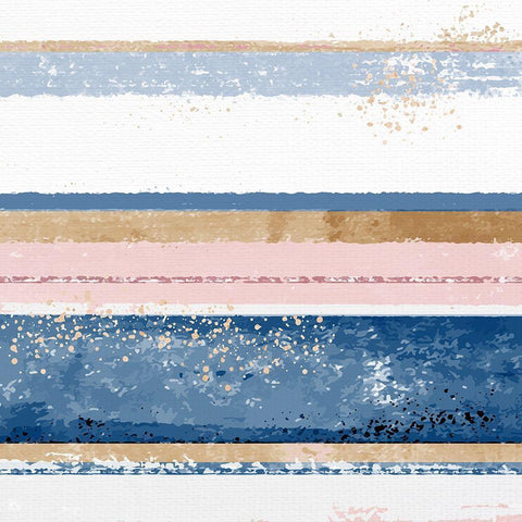 Abstract Stripes 1 White Modern Wood Framed Art Print by Allen, Kimberly