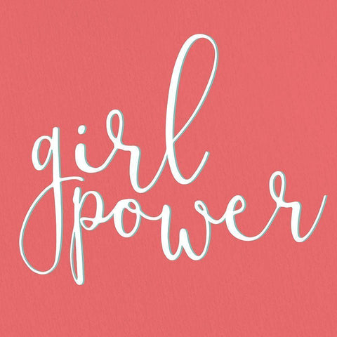 Girl Power Gold Ornate Wood Framed Art Print with Double Matting by Allen, Kimberly