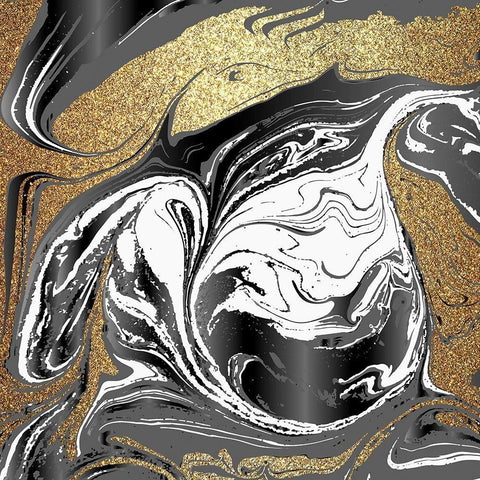 Agate Beauty 1 White Modern Wood Framed Art Print with Double Matting by Allen, Kimberly