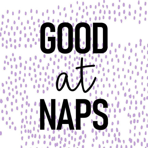 Good at Naps Black Modern Wood Framed Art Print with Double Matting by Allen, Kimberly
