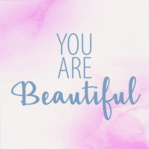 You Are Beautiful 2 Gold Ornate Wood Framed Art Print with Double Matting by Allen, Kimberly