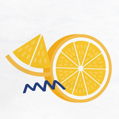 Orange Slice 2 Gold Ornate Wood Framed Art Print with Double Matting by Allen, Kimberly