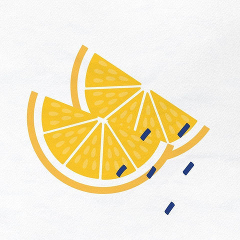 Orange Slice 3 Black Modern Wood Framed Art Print by Allen, Kimberly