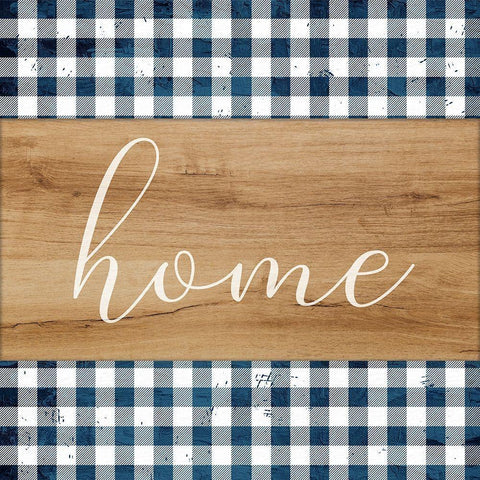 Home v2 Black Modern Wood Framed Art Print with Double Matting by Allen, Kimberly