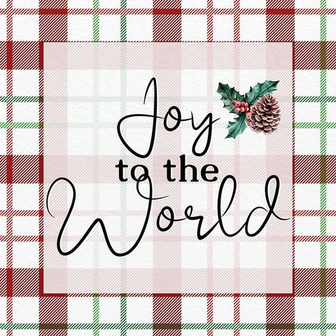 Joy to the World Black Modern Wood Framed Art Print by Allen, Kimberly