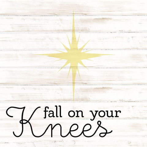 Fall on Your Knees Black Ornate Wood Framed Art Print with Double Matting by Allen, Kimberly