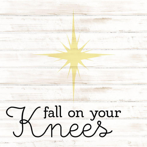 Fall on Your Knees Gold Ornate Wood Framed Art Print with Double Matting by Allen, Kimberly