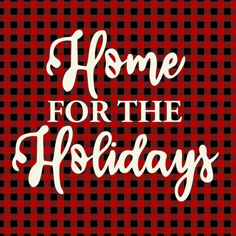 Home for the Holidays Gold Ornate Wood Framed Art Print with Double Matting by Allen, Kimberly
