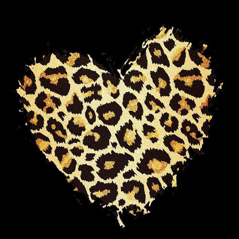 Agate Leopard 3 Black Modern Wood Framed Art Print with Double Matting by Allen, Kimberly