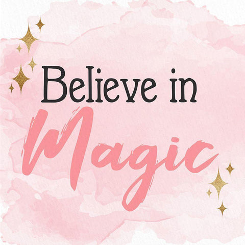 Believe in Magic 3 Black Ornate Wood Framed Art Print with Double Matting by Allen, Kimberly