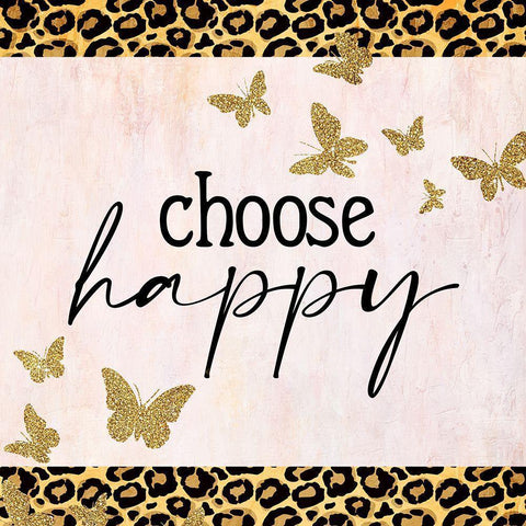 Butterfly Leopard 2 v2 Gold Ornate Wood Framed Art Print with Double Matting by Allen, Kimberly