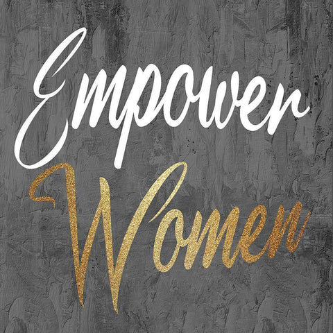 Empower Women 2 Black Modern Wood Framed Art Print with Double Matting by Allen, Kimberly