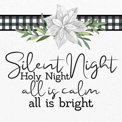 Silent Night Black Modern Wood Framed Art Print by Allen, Kimberly