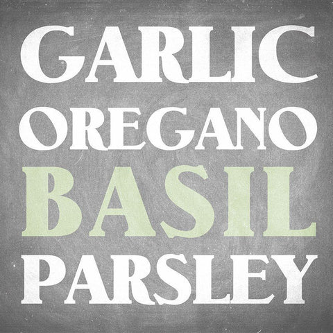 Fresh Herbs 2 White Modern Wood Framed Art Print with Double Matting by Allen, Kimberly