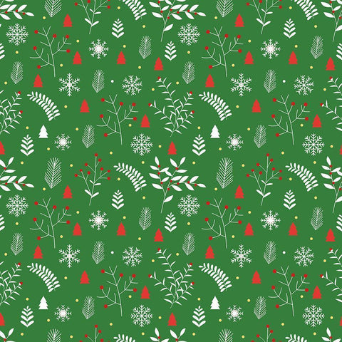 Gnome Wreath Pattern 3 White Modern Wood Framed Art Print with Double Matting by Allen, Kimberly