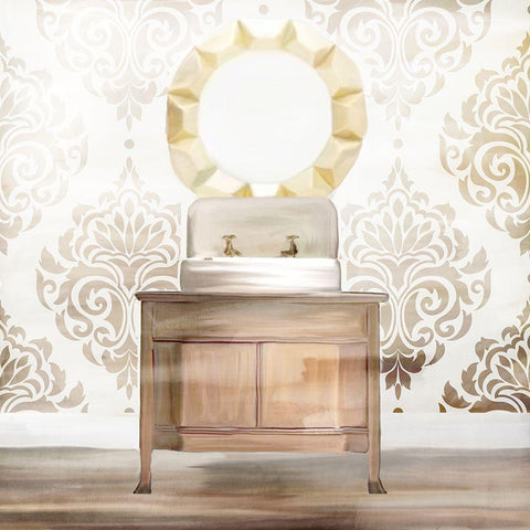 All Things 3 Black Modern Wood Framed Art Print by Allen, Kimberly