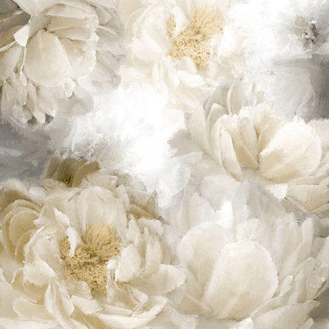 Peony Abstract Gold Ornate Wood Framed Art Print with Double Matting by Allen, Kimberly