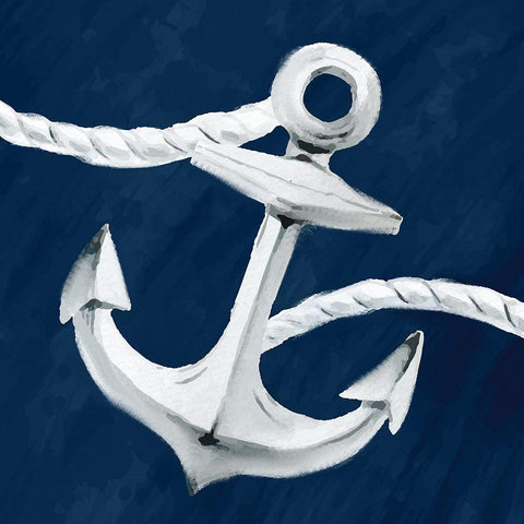 Anchored 1 Black Modern Wood Framed Art Print by Allen, Kimberly