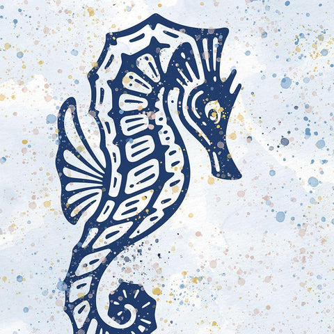 Spotted Sea 3 White Modern Wood Framed Art Print by Allen, Kimberly