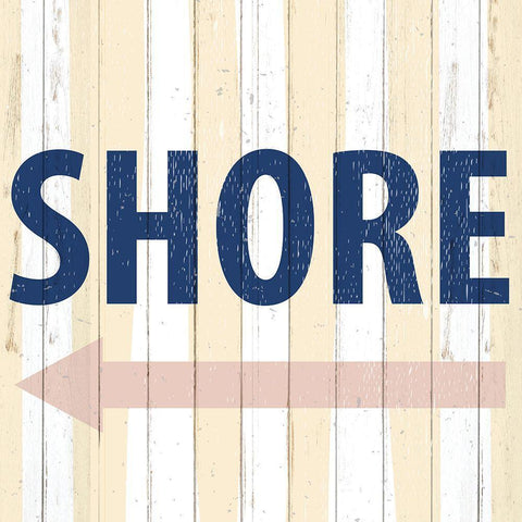 To the Shore Black Modern Wood Framed Art Print by Allen, Kimberly
