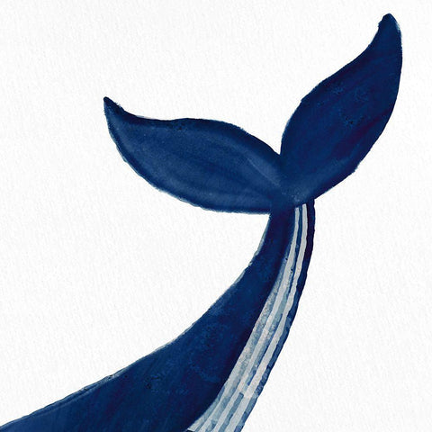 Whale 1 Black Modern Wood Framed Art Print by Allen, Kimberly