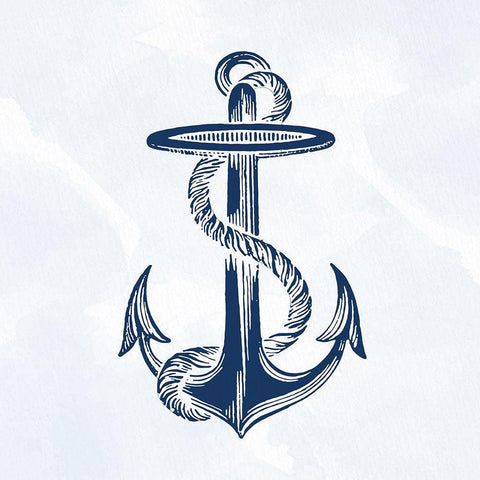 My Anchor 1 Black Modern Wood Framed Art Print by Allen, Kimberly