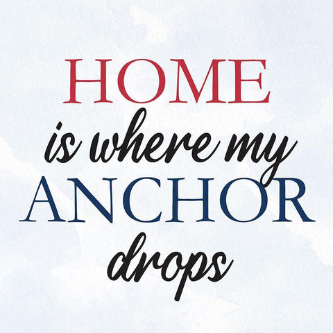 My Anchor 2 Black Ornate Wood Framed Art Print with Double Matting by Allen, Kimberly